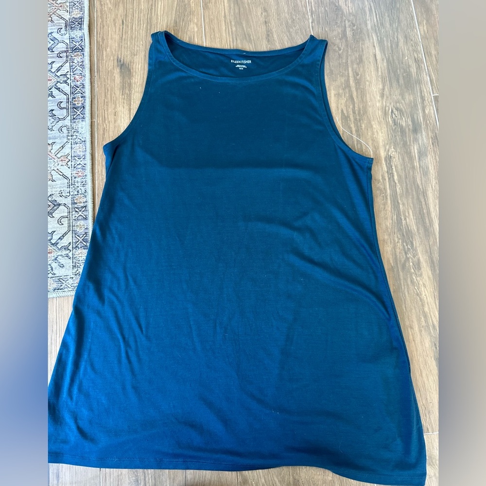 EILEEN FISHER teal/blue Top